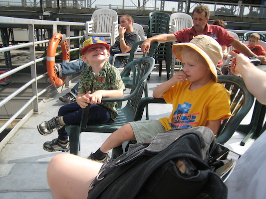 Cole and Tim cruising (07-28-2008 15:02)