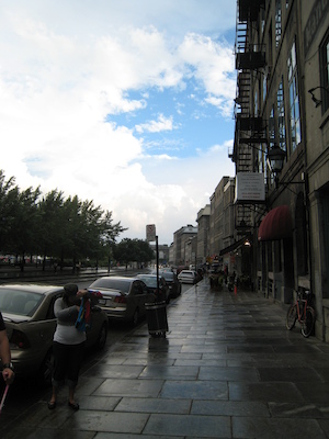 View down the street (07-28-2008 18:29)