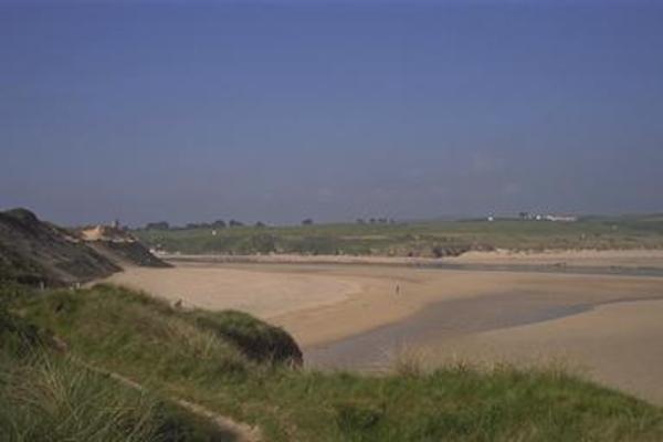 Across the estuary to the golf course