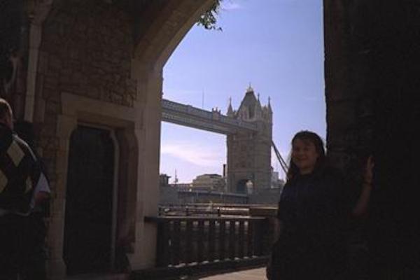 The Tower bridge from the Tower