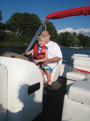 Cole and Poppy on the boat (08-18-2008 16:25)