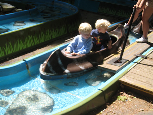Cole and Tim on the flume (08-27-2008 10:37)