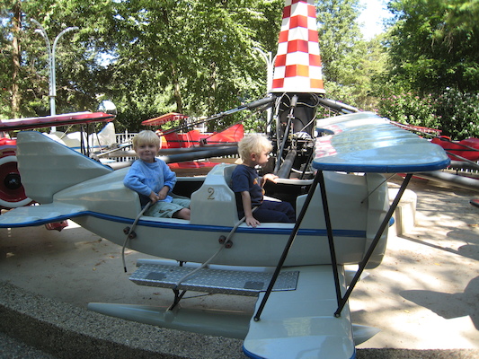 Cole and Tim on a plane (08-27-2008 10:44)