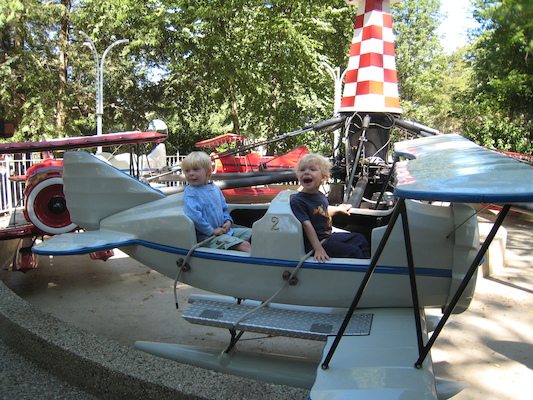 Cole and Tim on a plane (08-27-2008 10:44)