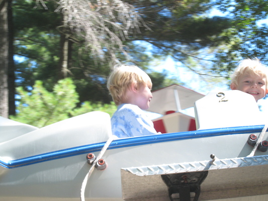 Cole and Tim on a plane (08-27-2008 10:45)