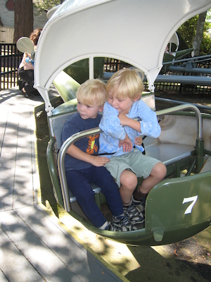 Tim and Cole in a helicopter cuddling (08-27-2008 12:29)