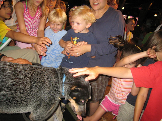 Tim, Cole and Xine with the show dog (08-27-2008 13:26)