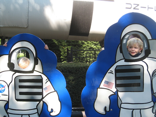 Tim and Cole astronauts (08-27-2008 15:15)