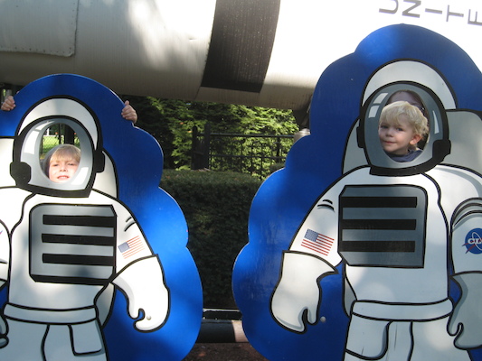 Tim and Cole astronauts (08-27-2008 15:15)