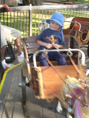 Cole in a horse-cart (08-27-2008 16:47)