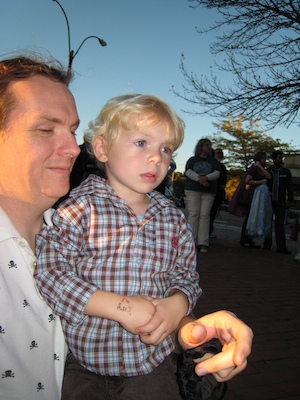 Ben and Cole at Honkfest (10-11-2008 16:35)