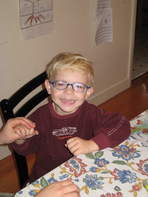 Cole in mommy's glasses (11-09-2008 08:42)