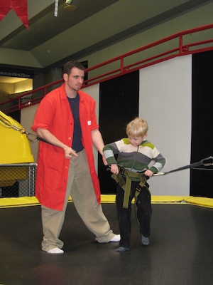 Tim getting ready to bounce (02-13-2009 11:15)