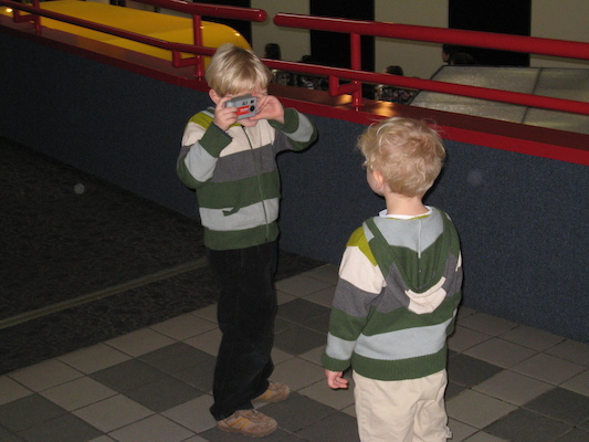 Tim photographing Cole (02-13-2009 11:37)