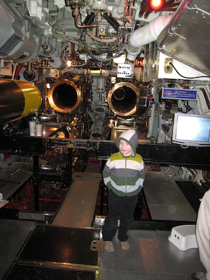Tim in the torpedo room (02-13-2009 13:21)