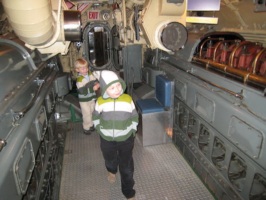 Tim and Cole in the engine room (02-13-2009 13:26)