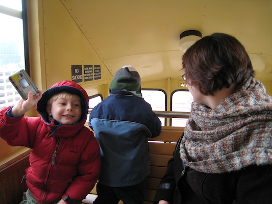 Tim, Cole and Xine on the incline (02-14-2009 11:16)