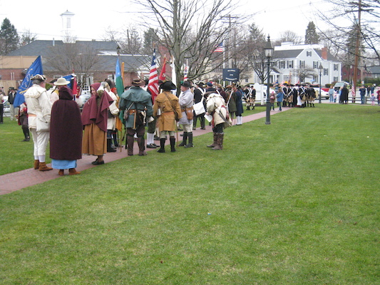 Pole-capping day on the common (04-11-2009 09:18)