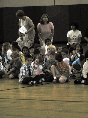 Tim's kindergarten music assembly (05-14-2009 10:15)