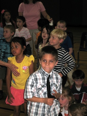 Tim's kindergarten music assembly (05-14-2009 10:15)