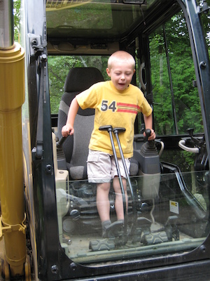 Tim in the digger (06-05-2009 07:59)