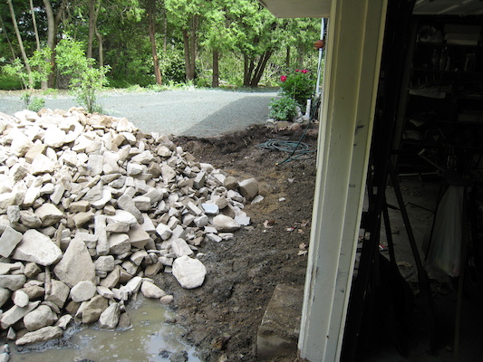 The big hole and the rocks (06-05-2009 11:20)