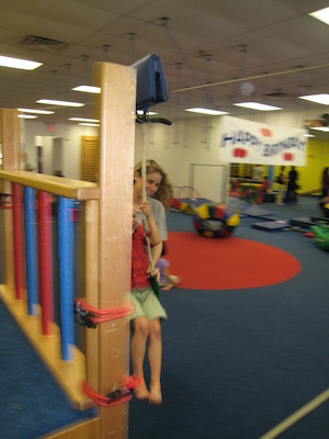 Tim on the zip-line (06-07-2009 14:08)