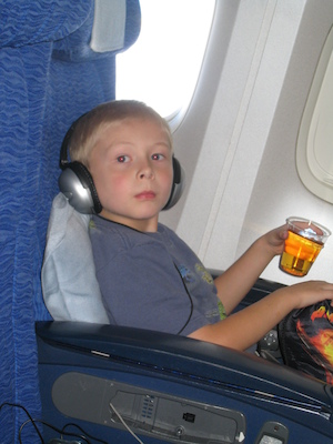 Tim on the plane (07-03-2009 11:53)