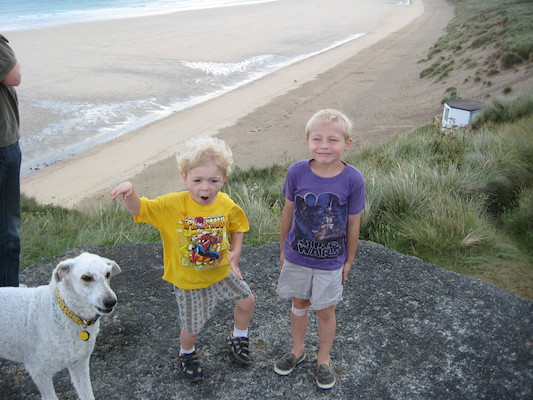 Bazzle,Cole and Tim on the Towans (07-05-2009 09:32)