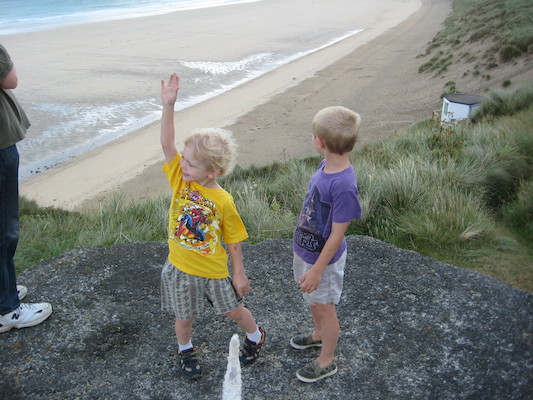 Cole and Tim on the Towans (07-05-2009 09:32)