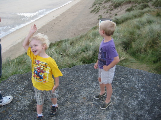 Cole and Tim on the Towans (07-05-2009 09:32)