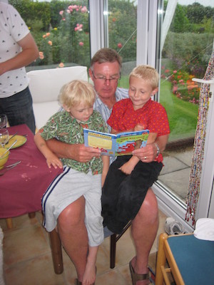 John Pollard reads to Cole and Tim (07-14-2009 20:09)