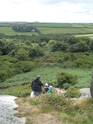 Halfway up Trencrom (07-15-2009 11:35)
