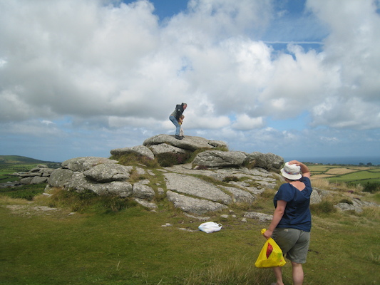 Granddad thowing Cole off Trencrom (07-15-2009 11:41)