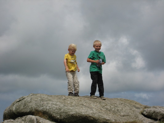 Tim and Cole on Trencrom (07-15-2009 12:41)