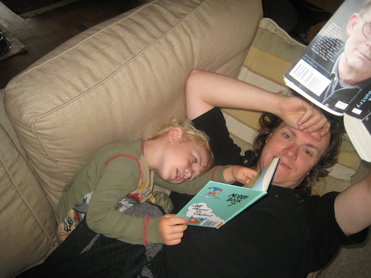 Cole and Ben reading (07-17-2009 06:17)