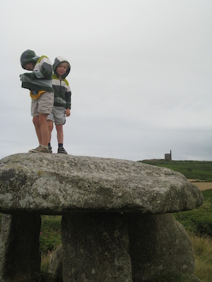 Boys on Lanyon Quoit (07-18-2009 08:51)