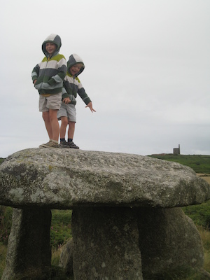 Boys on Lanyon Quoit (07-18-2009 08:51)