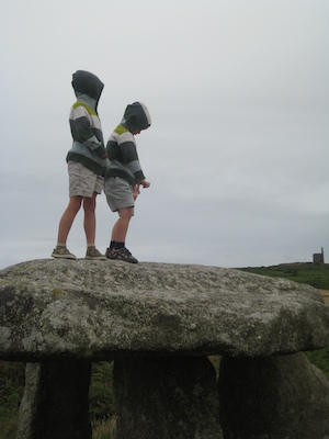 Boys on Lanyon Quoit (07-18-2009 08:51)