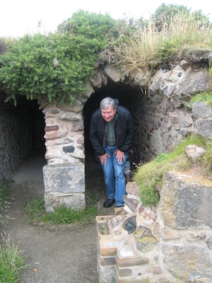 Dad in the Calciner labyrinth (07-18-2009 09:19)