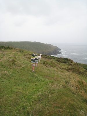Tim, Cole and Bazzle at Botallack (07-18-2009 09:24)