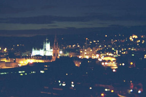 Bath at night