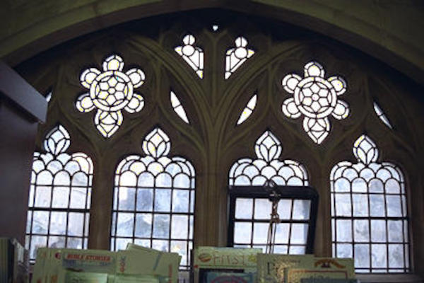 Bath Cathedral leaded glass