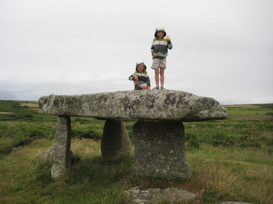 Cole and Tim on Lanyon Quoit (07-18-2009 09:51)