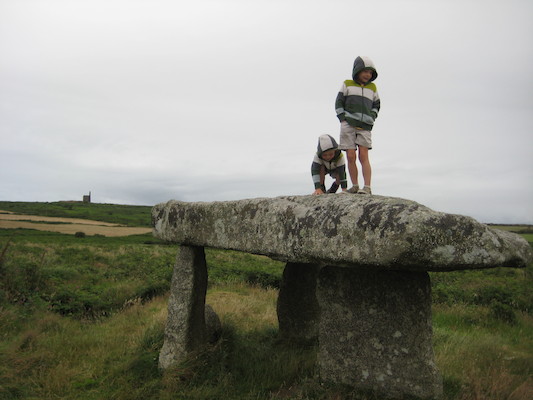 Cole and Tim on Lanyon Quoit (07-18-2009 09:51)
