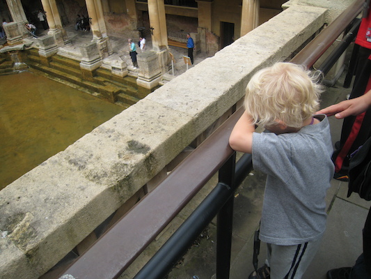 Cole at the Roman Baths (07-20-2009 10:42)