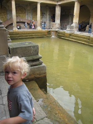Cole at the Roman baths (07-20-2009 12:31)