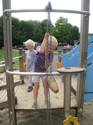 Tim and Cole at the playground (07-20-2009 14:49)