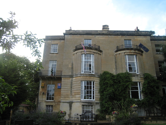 Tim and Cole on the Bailbrook Lodge balcony (07-21-2009 18:35)