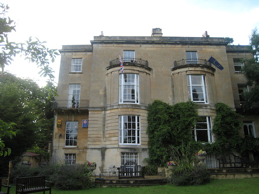 Tim and Cole on the Bailbrook Lodge balcony (07-21-2009 18:35)
